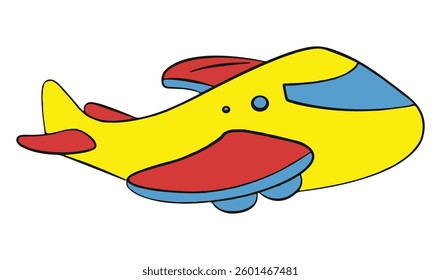 A airplane toy vector illustration