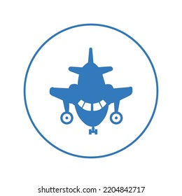Airplane transport jumbo jet icon | Circle version icon |