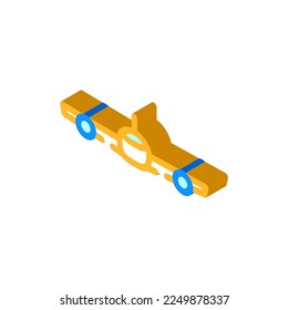 airplane transport vehicle isometric icon vector. airplane transport vehicle sign. isolated symbol illustration