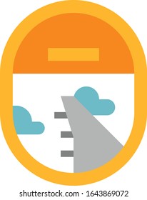 Flugzeug - Transportsymbol eingestellt. Hochwertige flache Vektorillustration-Illustration für Webseiten und mobile Applikationen.