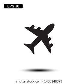 airplane transportation icon vector illustration logo template