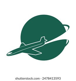 Airplane transportation illustration design vector