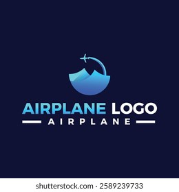 Airplane Travel Agency Logo design Travel logo icon design Royalty