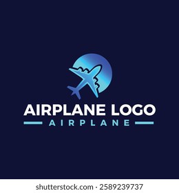 Airplane Travel Agency Logo design Travel logo icon design Royalty