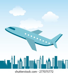 airplane travel design, vector illustration eps10 graphic 