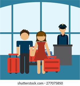 airplane travel design, vector illustration eps10 graphic 