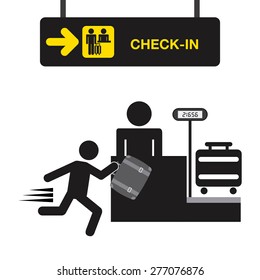 airplane travel design, vector illustration eps10 graphic 
