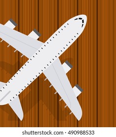 airplane travel fly icon vector illustration design