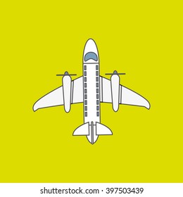 airplane and travel icon design