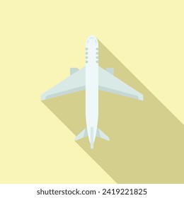 Airplane travel icon flat vector. Vacation trip. Vacation sleep trip