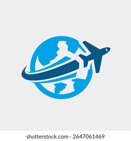 Airplane Travel Logos generally feature elements that reflect air travel, such as: Airplane silhouettes, Wings or curved lines, Dynamic colors, Globes or route lines and Modern typography.