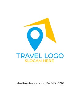 airplane travel logo.vector illustration EPS 10