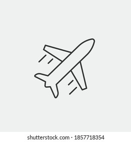 airplane travel vector icon aircraft