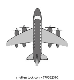 Airplane with turbines