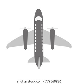 Airplane with turbines
