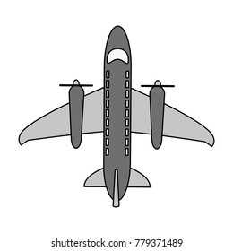 Airplane with turbines