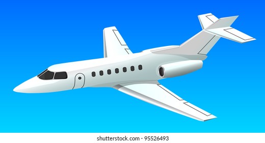 Airplane, vector.