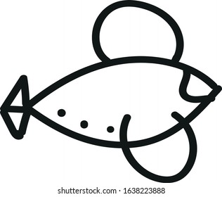 airplane vector in the air in white background
