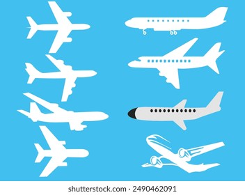 Arte vectorial de avión, aviones voladores 