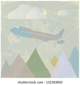 Airplane vector background