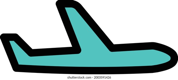 Vektorgrafiksymbol des Flugzeugs