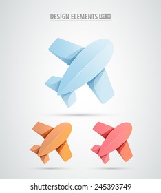 Airplane vector design logo template. Airline tickets icon. Airplane aviation company icon concept. 