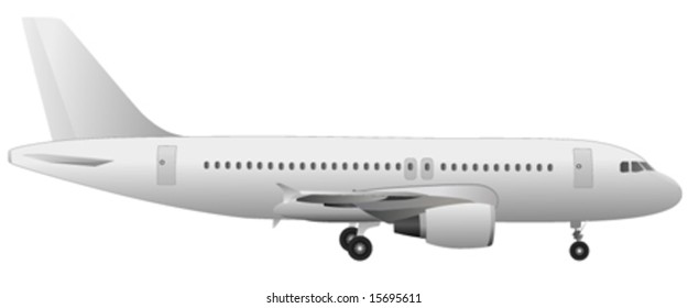 airplane vector (detail illustration)