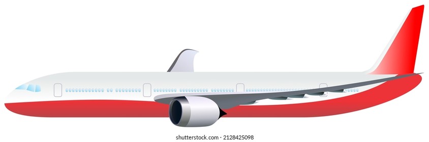airplane vector drawing isolated white background air plane flight fly to destination aeroplane travel in sky airline trip aircraft transport seat ticket reservation concept cartoon object icon sign