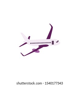 Airplane vector eps10. Transportation concept, plane.