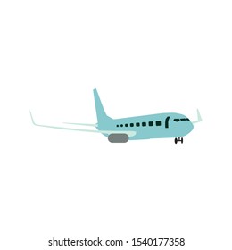 Airplane vector eps10. Transportation concept, plane.