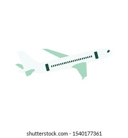 Airplane vector eps10. Transportation concept, plane.