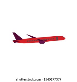 Airplane vector eps10. Transportation concept, plane.