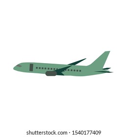Airplane vector eps10. Transportation concept, plane.