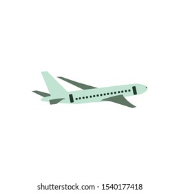 Airplane vector eps10. Transportation concept, plane.