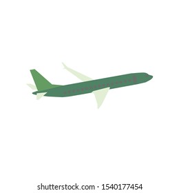 Airplane vector eps10. Transportation concept, plane.