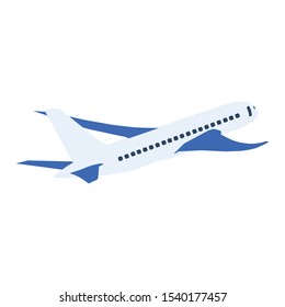 Airplane vector eps10. Transportation concept, plane.