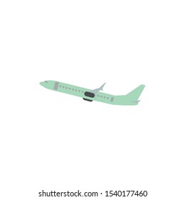 Airplane vector eps10. Transportation concept, plane.