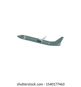 Airplane vector eps10. Transportation concept, plane.