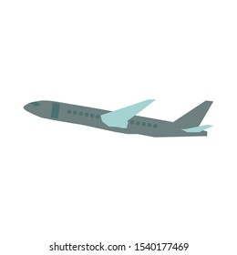Airplane vector eps10. Transportation concept, plane.