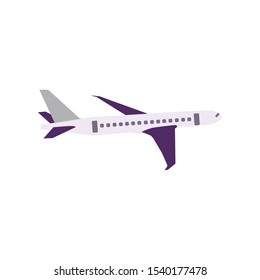 Airplane vector eps10. Transportation concept, plane.