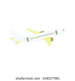 Airplane vector eps10. Transportation concept, plane.