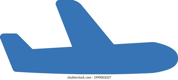 airplane vector glyph colour icon