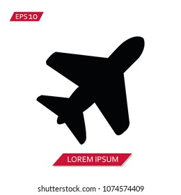 Airplane vector icon