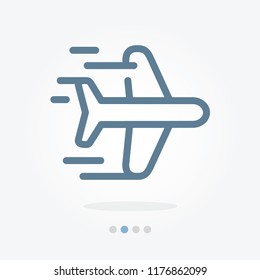 airplane vector icon 