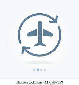 airplane vector icon