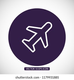 airplane vector icon