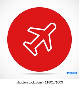 airplane vector icon