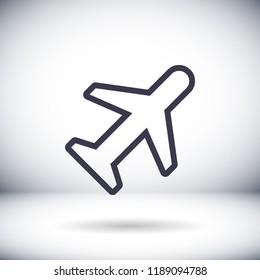airplane vector icon