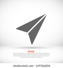 airplane vector icon
