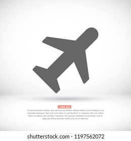 airplane vector icon